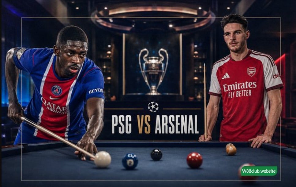 Trận chung kết Champions League năm 2026 giữa PSG và Arsenal.