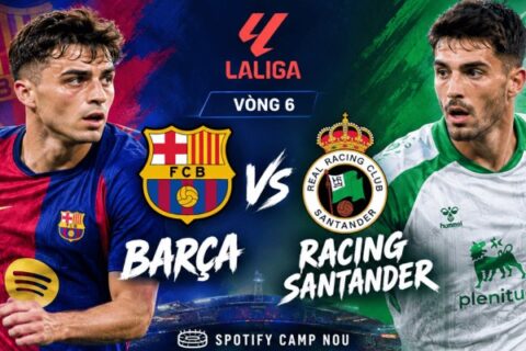 Dự đoán trận đấu Barcelona vs Racing Santander ngày 17/9 /2022