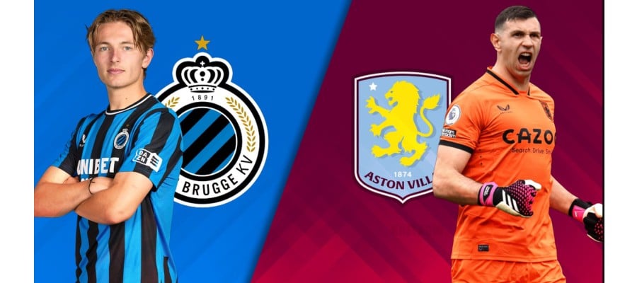 Soi kèo trận Club Brugge vs Aston Villa, 23h45 ngày 8/9/2026